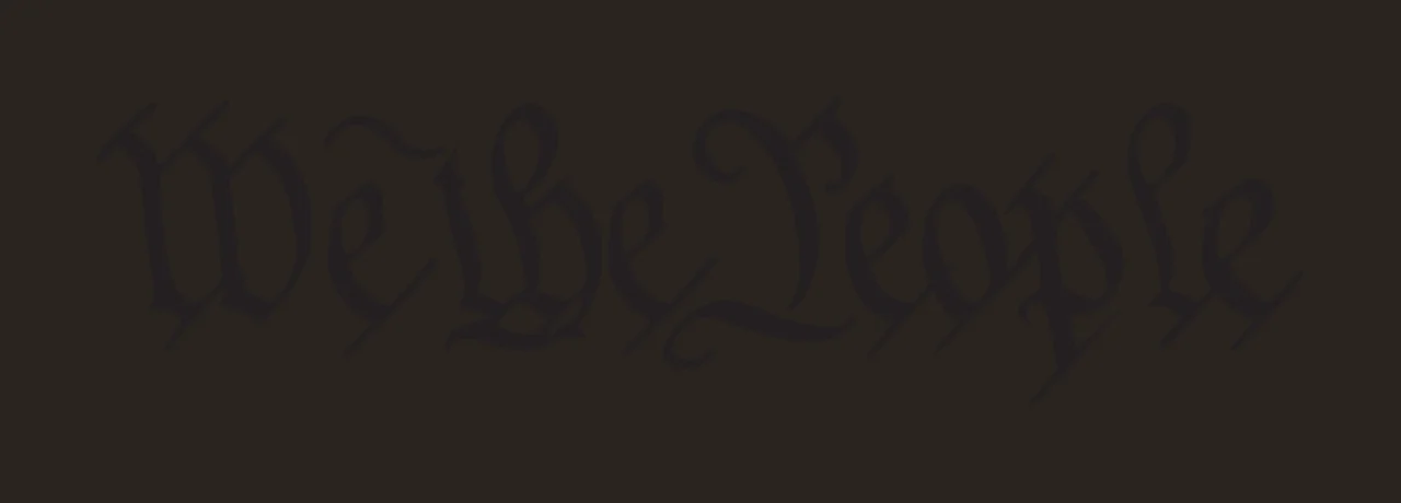 We The People Calligraphy Text written letters black white contrast preview thumbnail