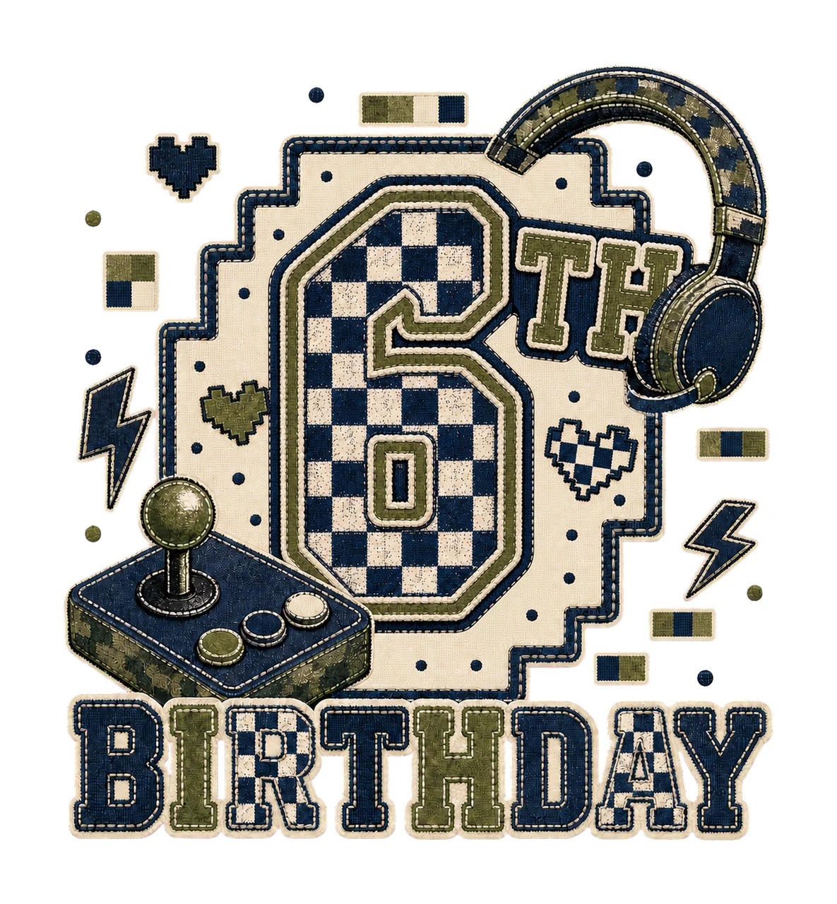 Star Camo Gamer Birthday sublimation instant Variation A