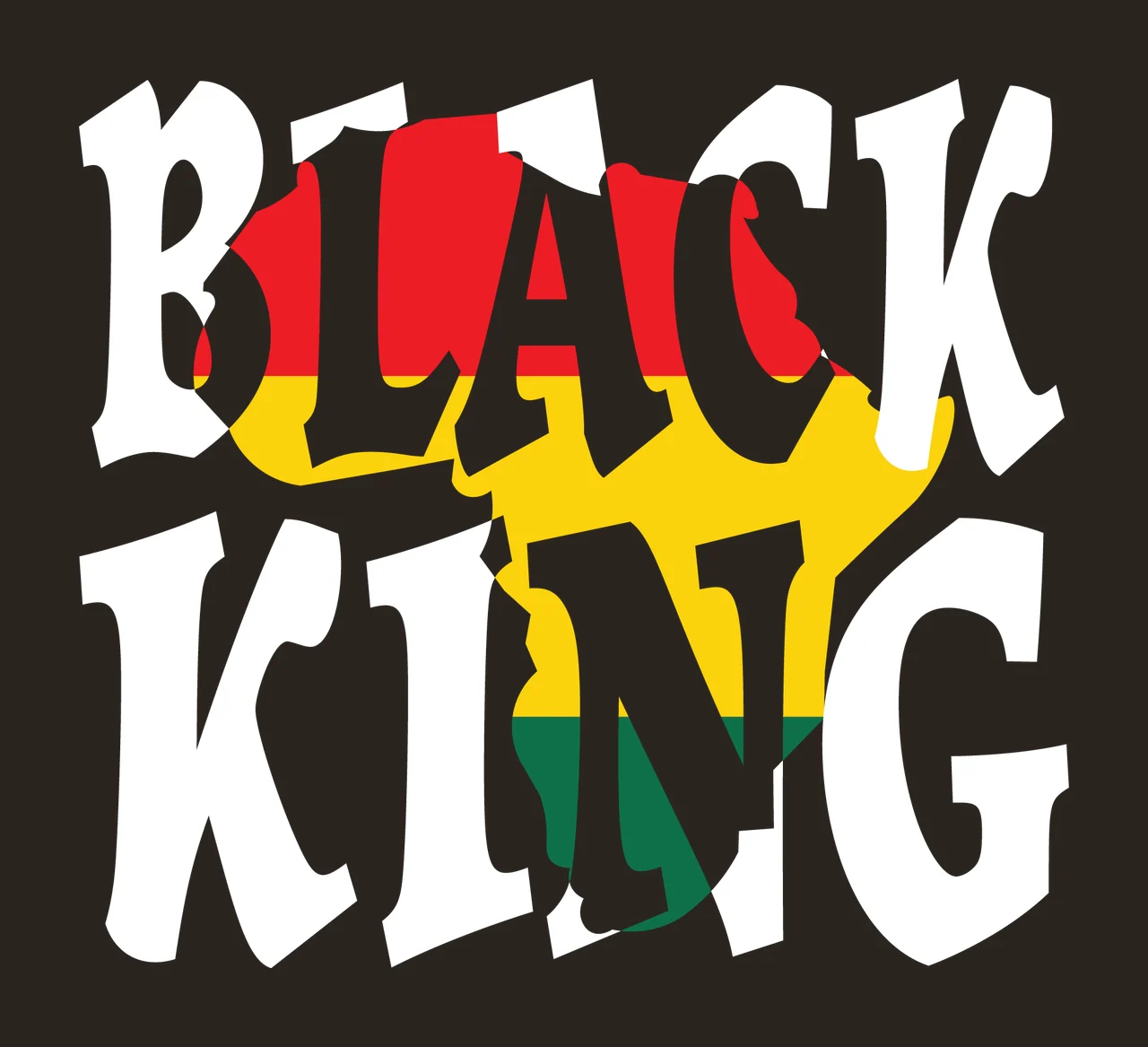 Black King Distorted Typography Design white plain 8 F16 so big 2024 contrast preview thumbnail