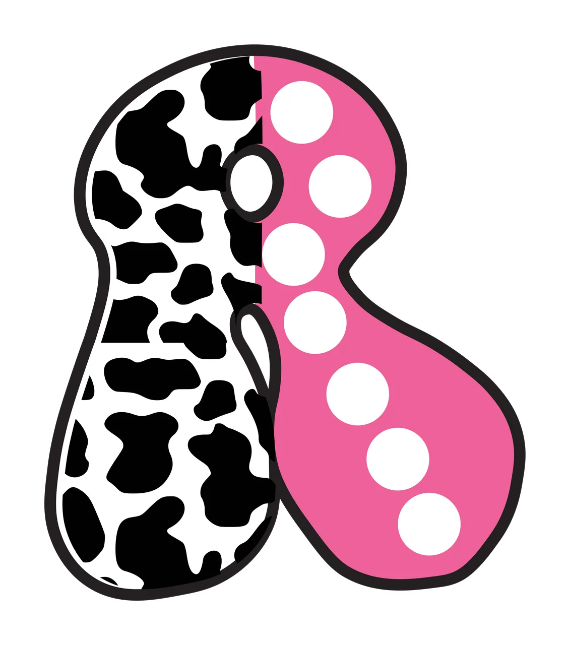 Half Cow Bright Font Dalmatian Race Doodle Leopard Character 10 racing