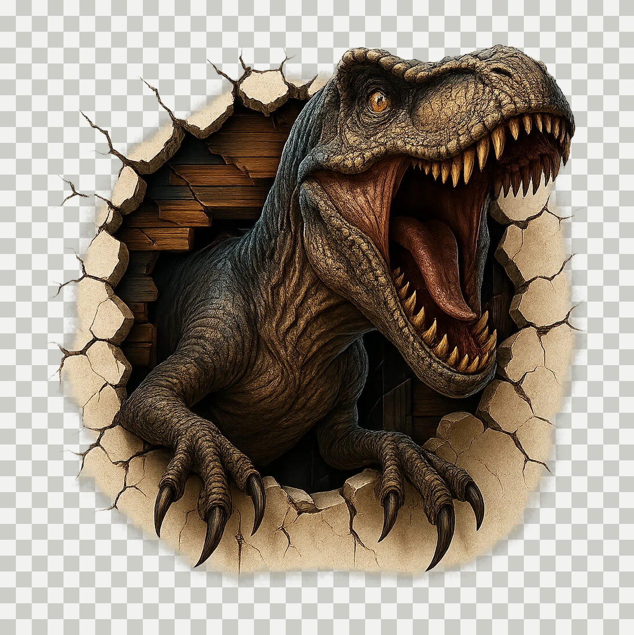 Boys dinosaur shirt design realistic dinosaur sublimation transparency and detail preview thumbnail