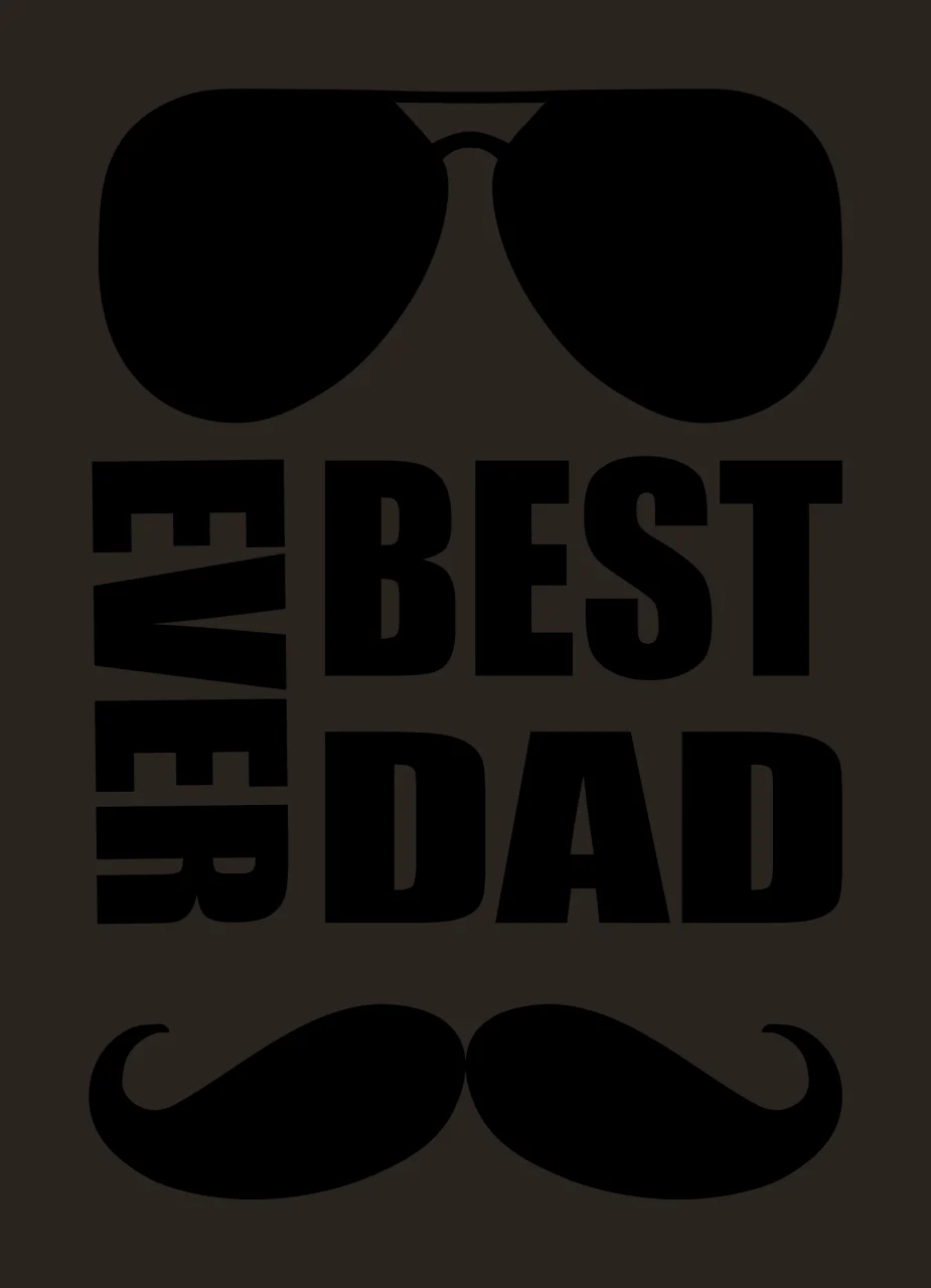 Best Dad Ever Sunglasses Mustache Text contrast preview thumbnail