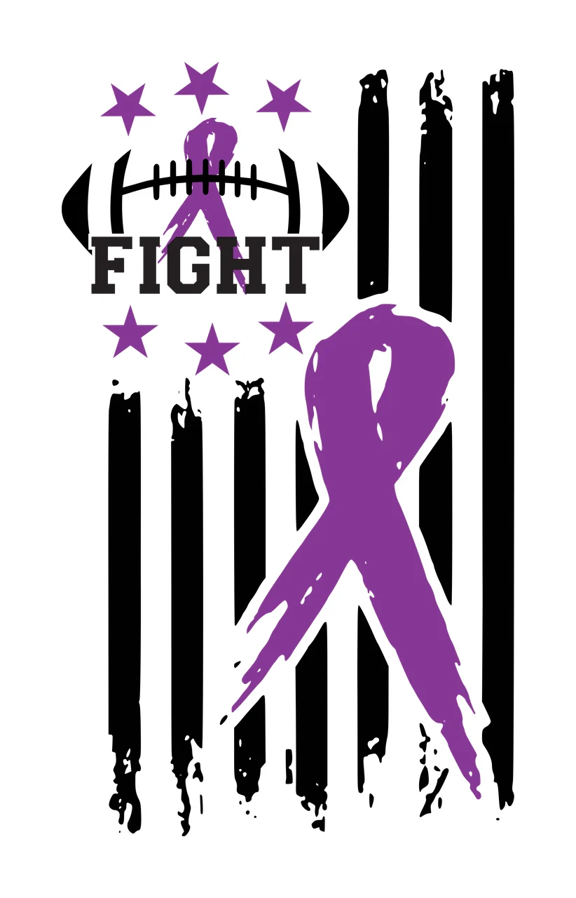 Football Ribbon Flag Monochrome Graphic and Combined with stars