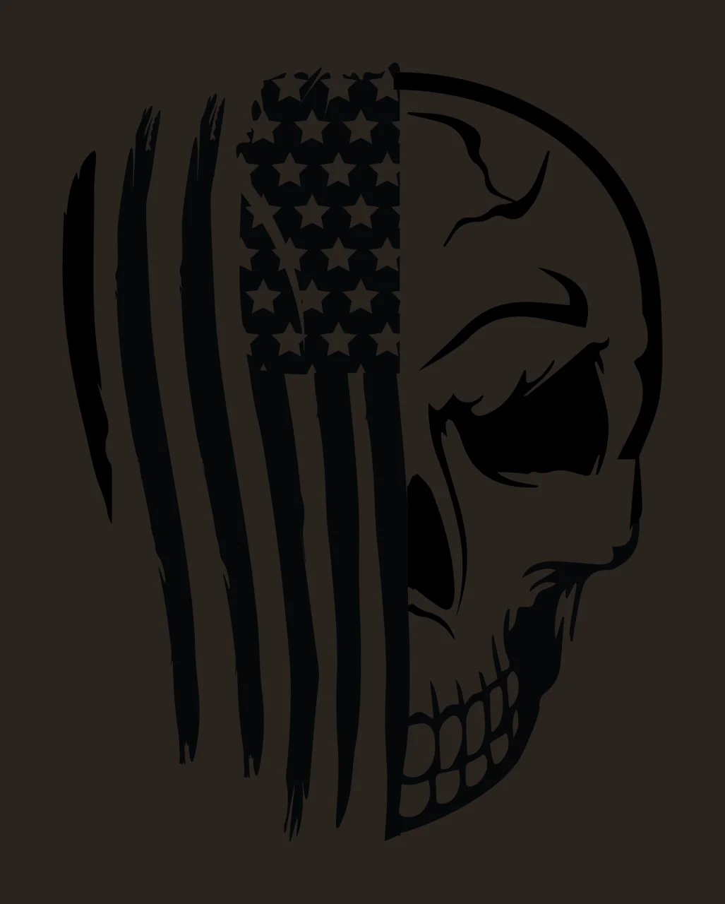 Can Glass Wrap Skull And Flag Split Graphic contrast preview thumbnail