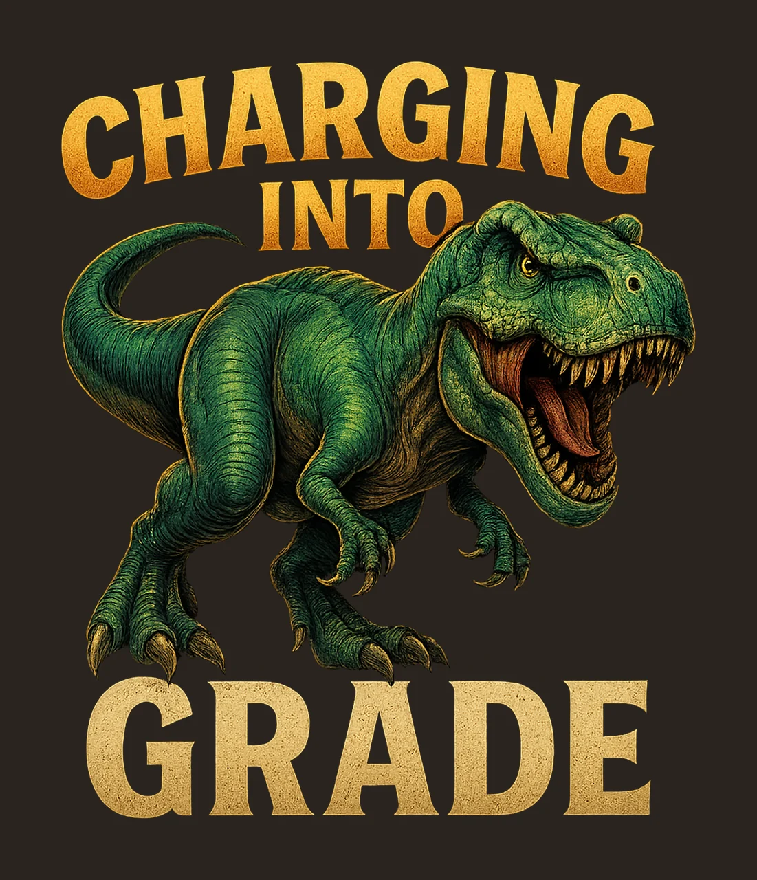 Dinosaur Back To School Shirt Roaring Rex 8th Grade Tee Kids contrast preview thumbnail