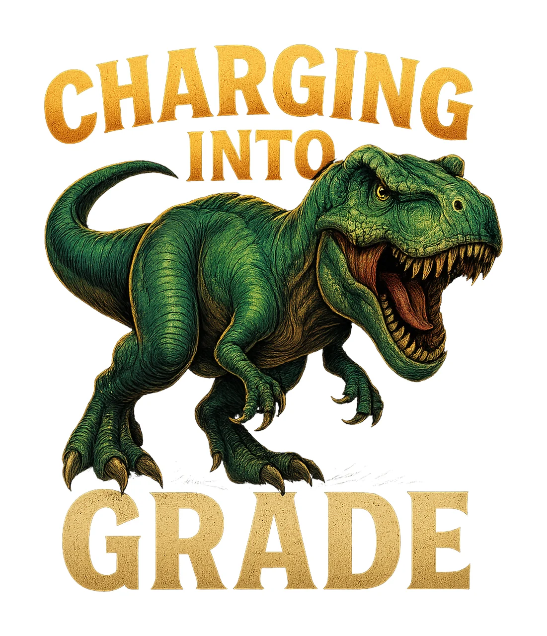 Dinosaur Back To School Shirt Roaring Rex 8th Grade Tee Kids