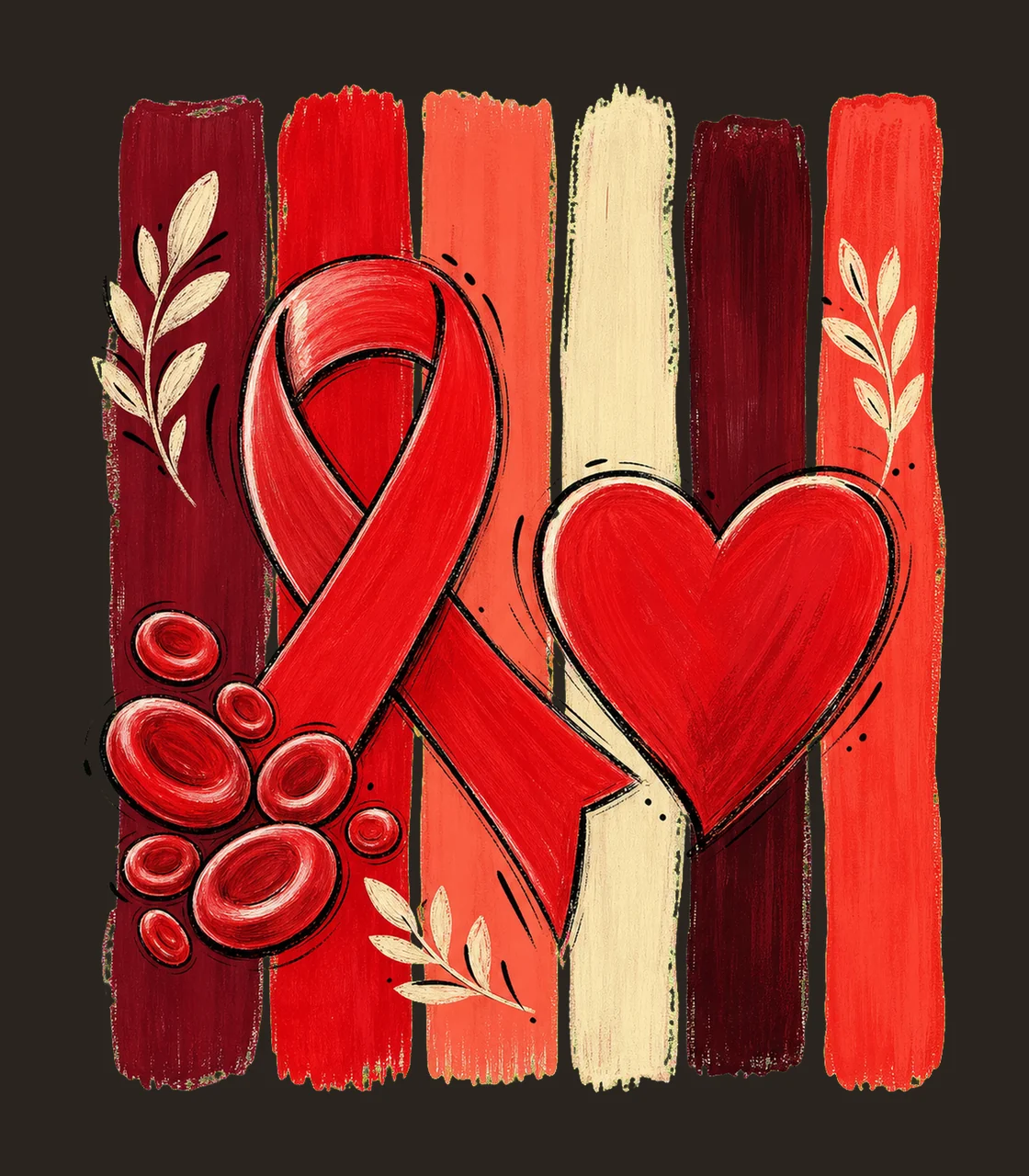 Blood Cancer Awareness sublimation instant shirt Variation B contrast preview thumbnail
