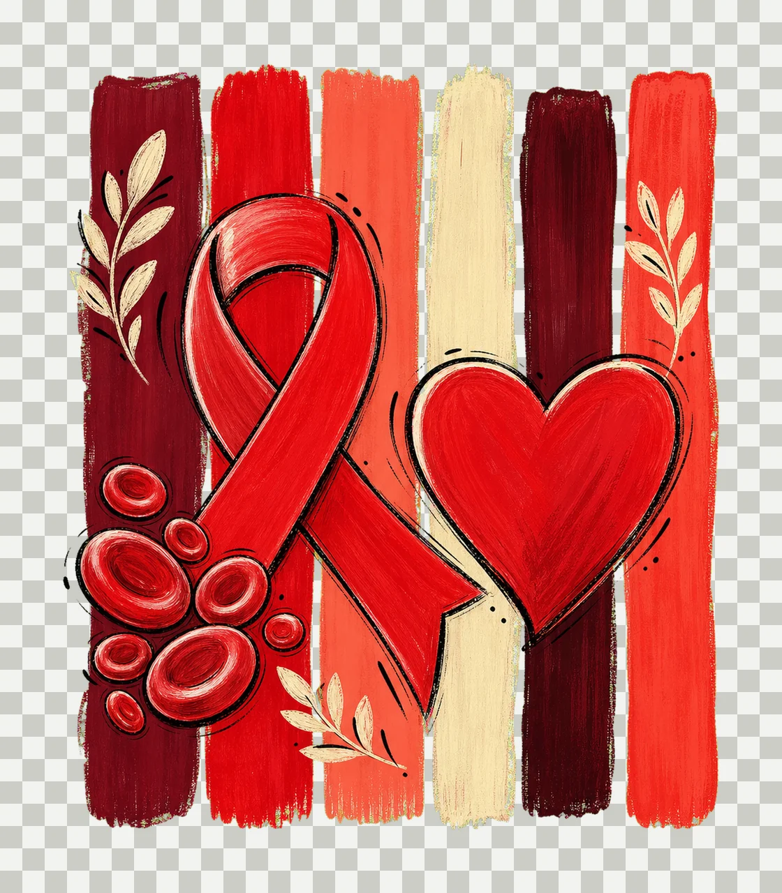 Blood Cancer Awareness sublimation instant shirt Variation B transparency and detail preview thumbnail