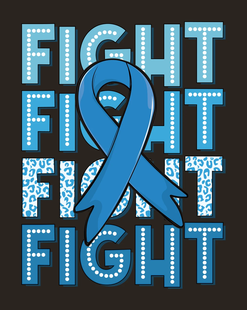 Awareness Fight Fight Fight Fight Ribbon Graphic illustration contrast preview thumbnail
