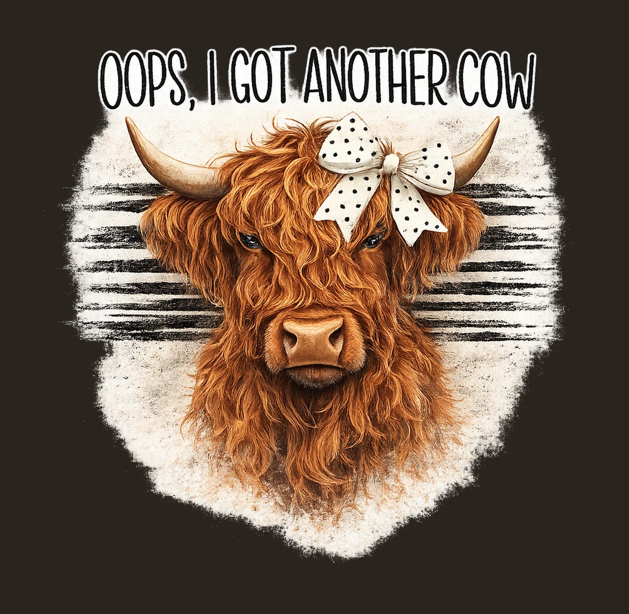Oops Another Cow Design Funny Cow Sublimation Sassy Humor contrast preview thumbnail