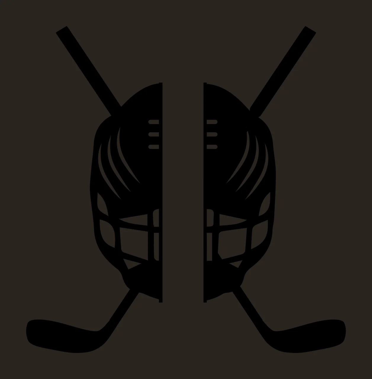 Hockey Masks With Sticks And Mask contrast preview thumbnail
