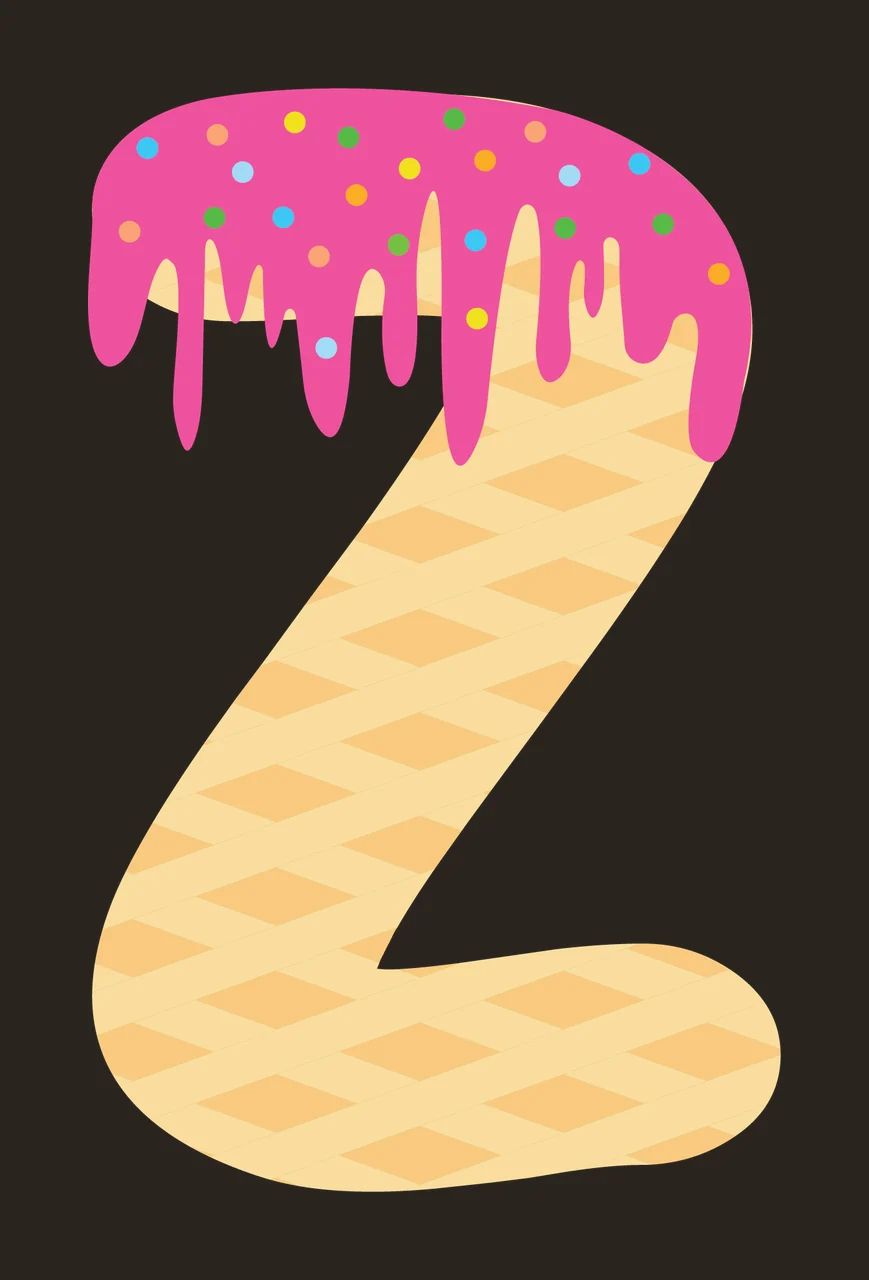 Ice Cream Font Character 17 scalable logo design icon contrast preview thumbnail