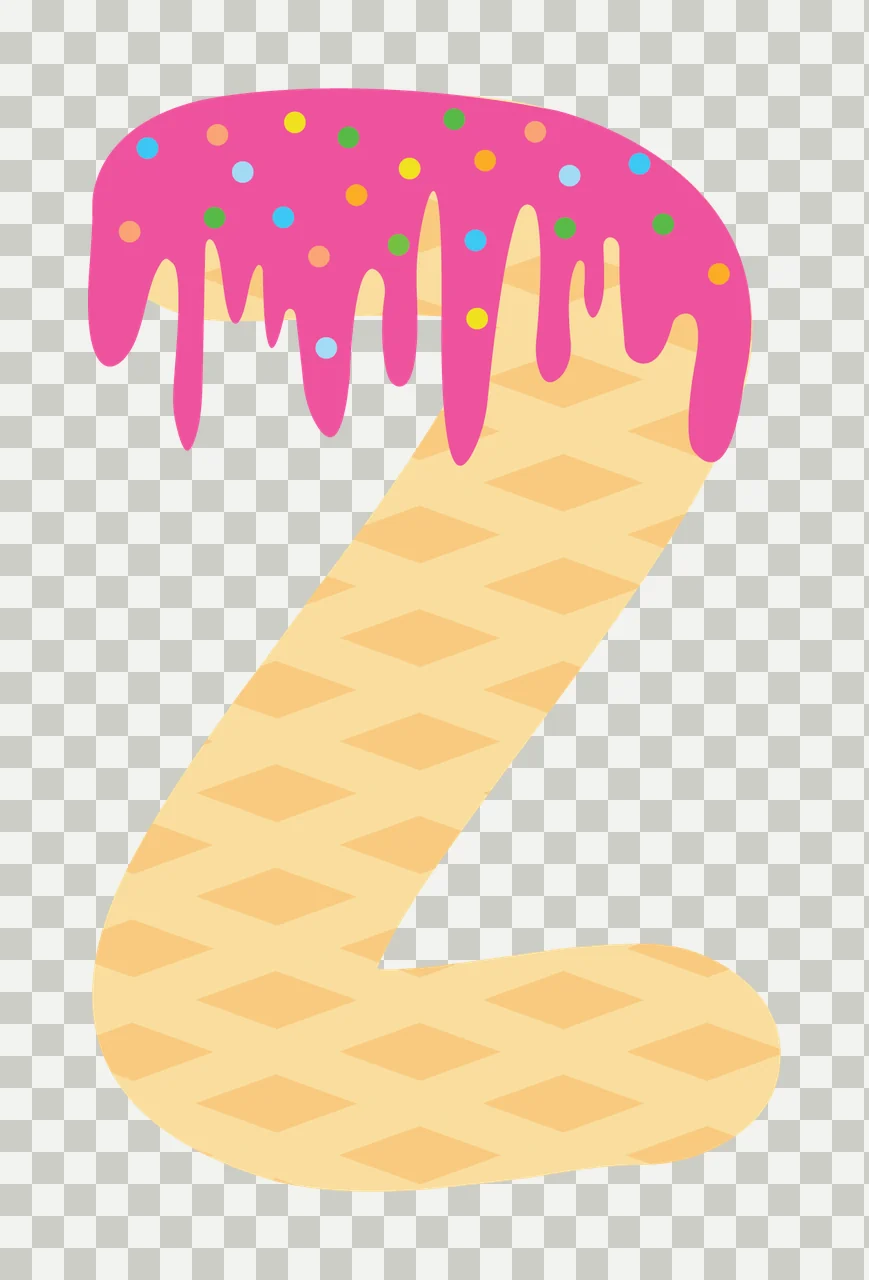 Ice Cream Font Character 17 scalable logo design icon transparency and detail preview thumbnail