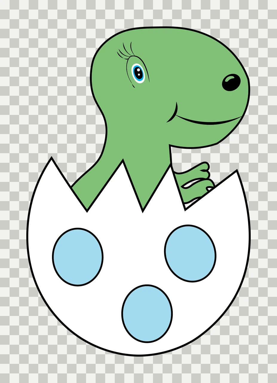 Dinosaur Black Silhouette Of An Illustrated hatching eye smile transparency and detail preview thumbnail