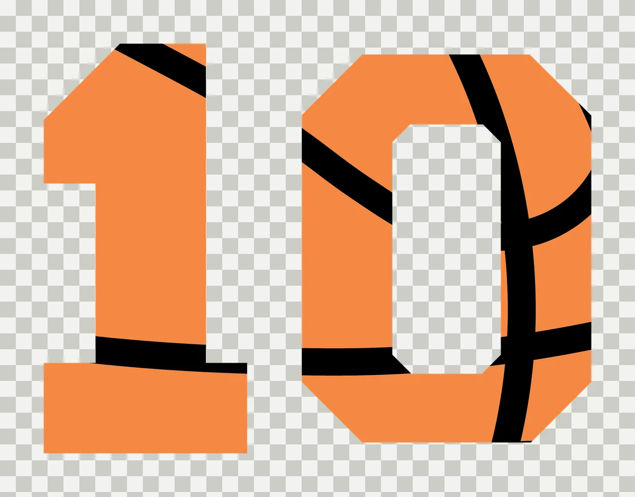 Can Glass Wrap Number Sports Motif With Basketball transparency and detail preview thumbnail