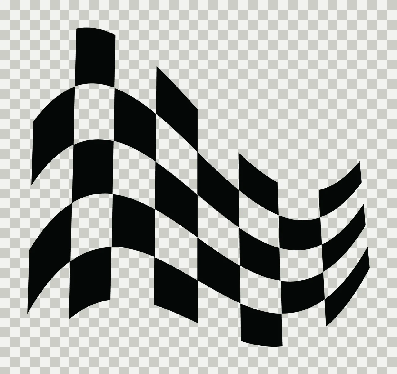 Can Glass Wrap Checkered Flag Waving With Pattern transparency and detail preview thumbnail