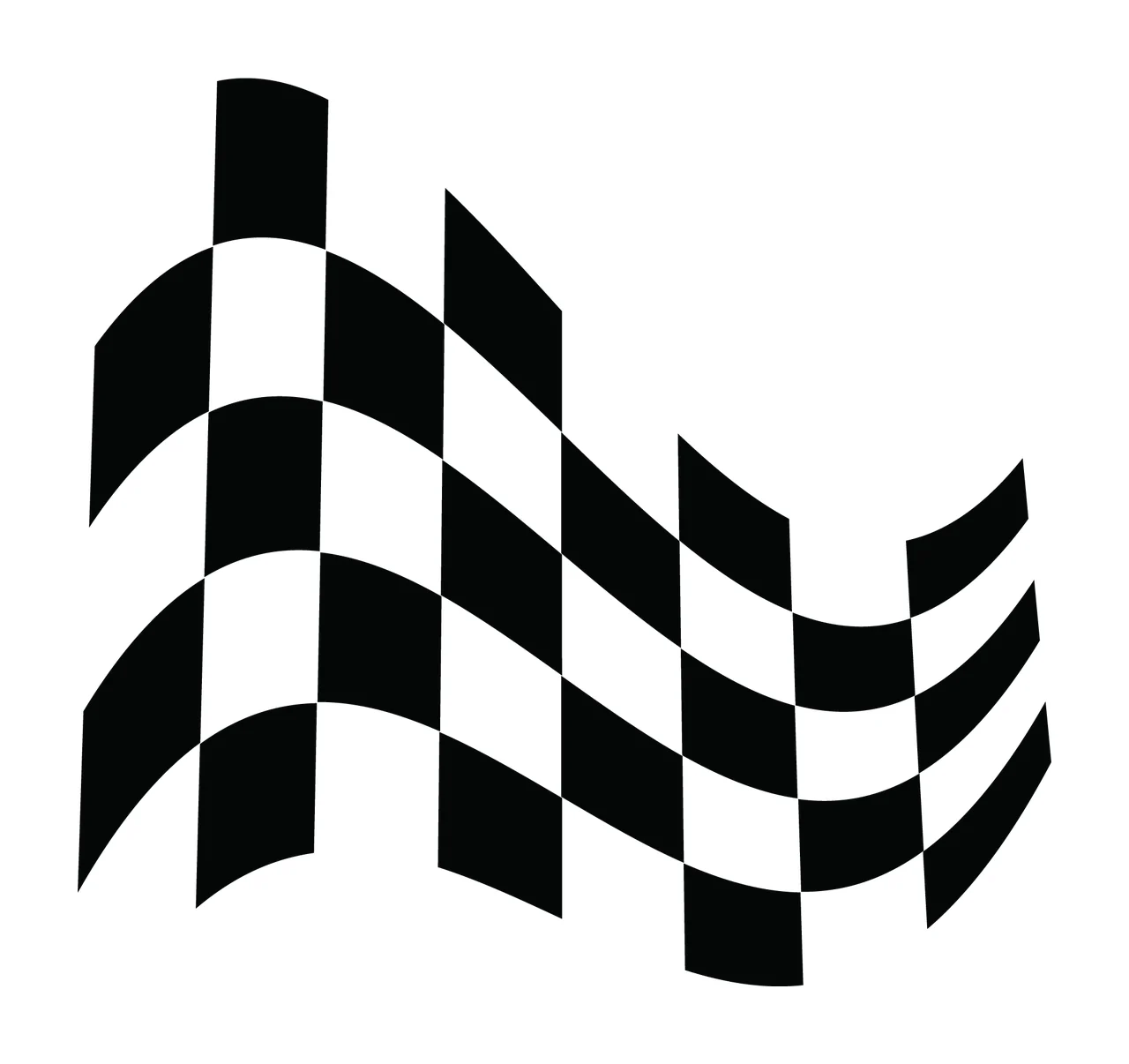 Can Glass Wrap Checkered Flag Waving With Pattern
