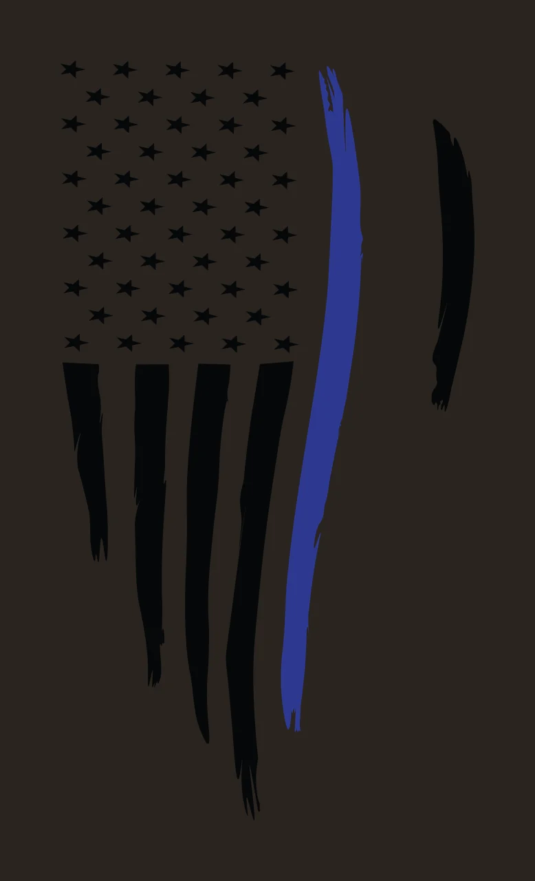 Flag Vertical Graphic With Long Brush Stroke Stripes stars contrast preview thumbnail