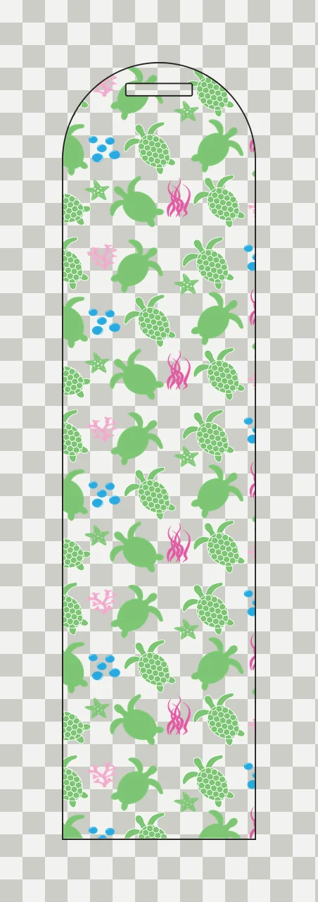 Black And White Turtle Pattern Design repeating starfish seaweed transparency and detail preview thumbnail