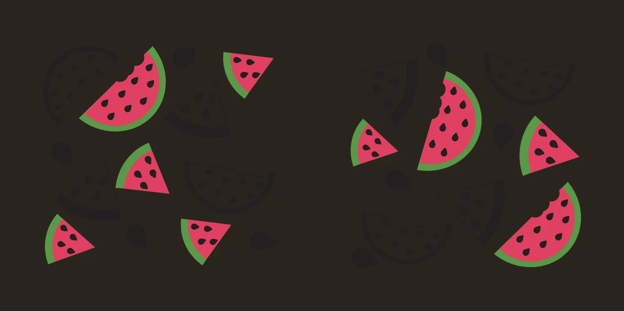 Can Glass Wrap Watermelon Slices And Seeds Pattern floating contrast preview thumbnail