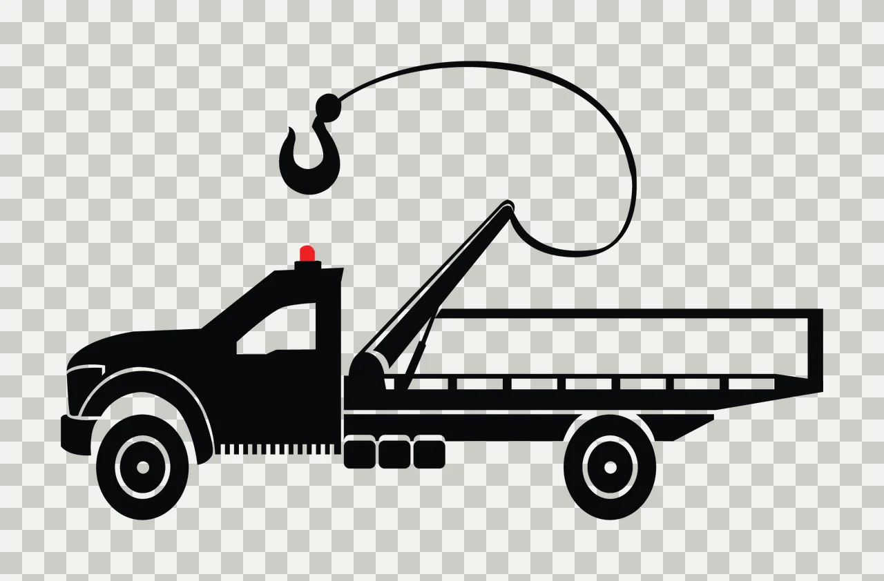 Can Glass Wrap Tow Truck Towing With Hook transparency and detail preview thumbnail