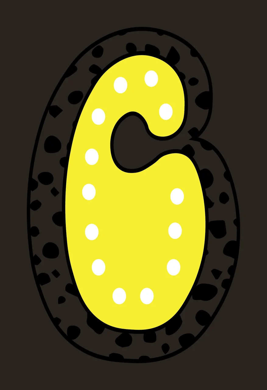 Dalmatian Dots Font Race Doodle Character 34 racing checkered flag contrast preview thumbnail