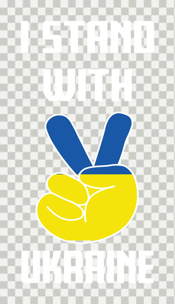 Black Peace Sign signaling hand bold typography silhouette transparency and detail preview thumbnail