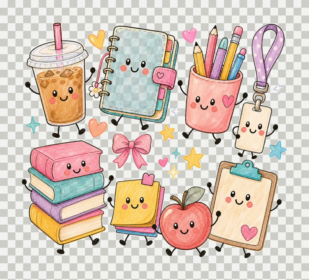 teacher life 04 cozy crayon sublimation instant shirt design transparency and detail preview thumbnail