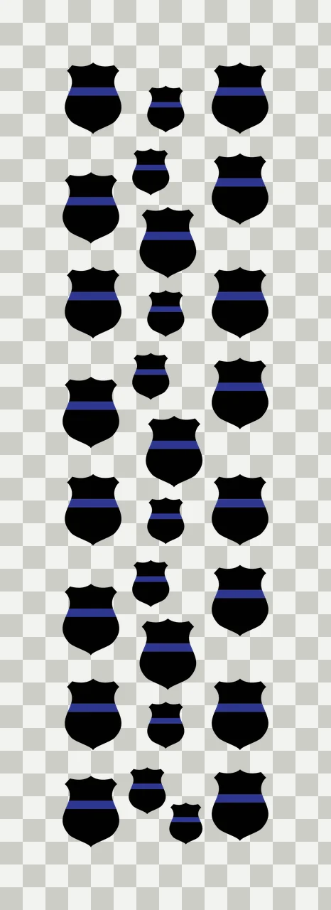 Pattern Of Repeating Shield Shapes lines black white shape transparency and detail preview thumbnail
