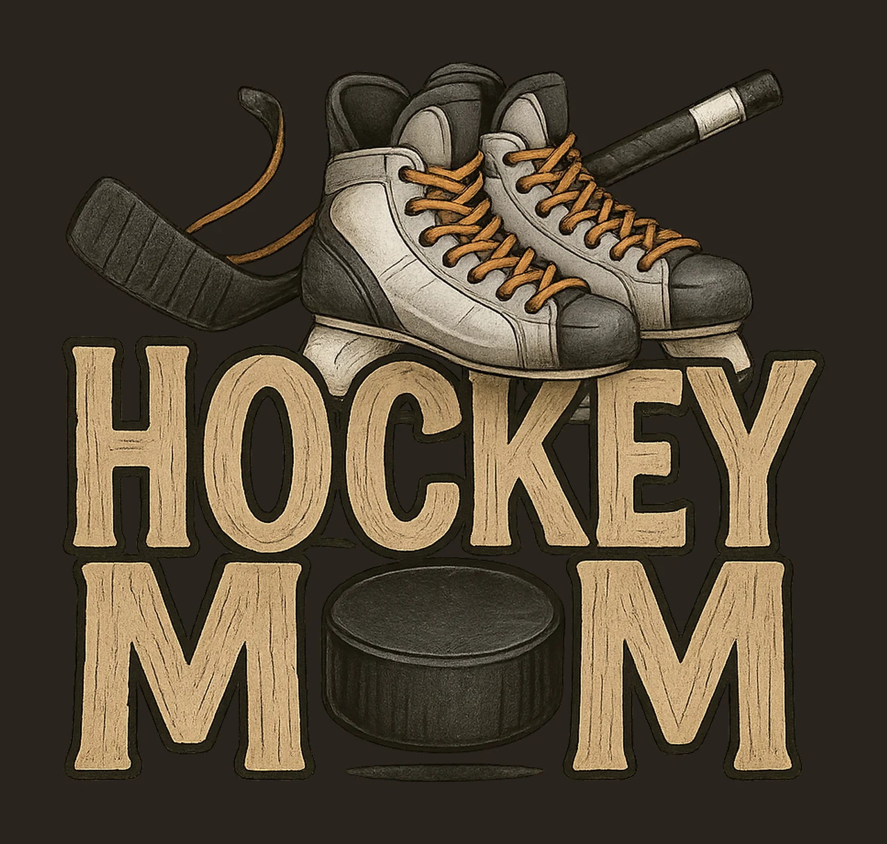 Hockey Mom Seersucker Sport Design Sublimation Design Ice contrast preview thumbnail
