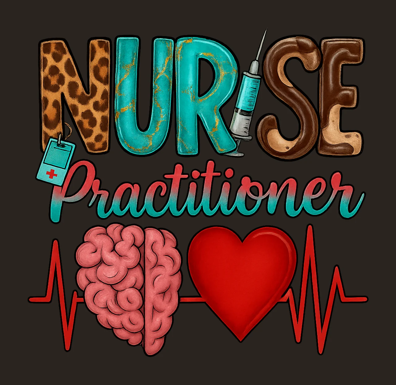Nurse Practitioner Nurse Practitioner Design NP Nurse Shirt contrast preview thumbnail