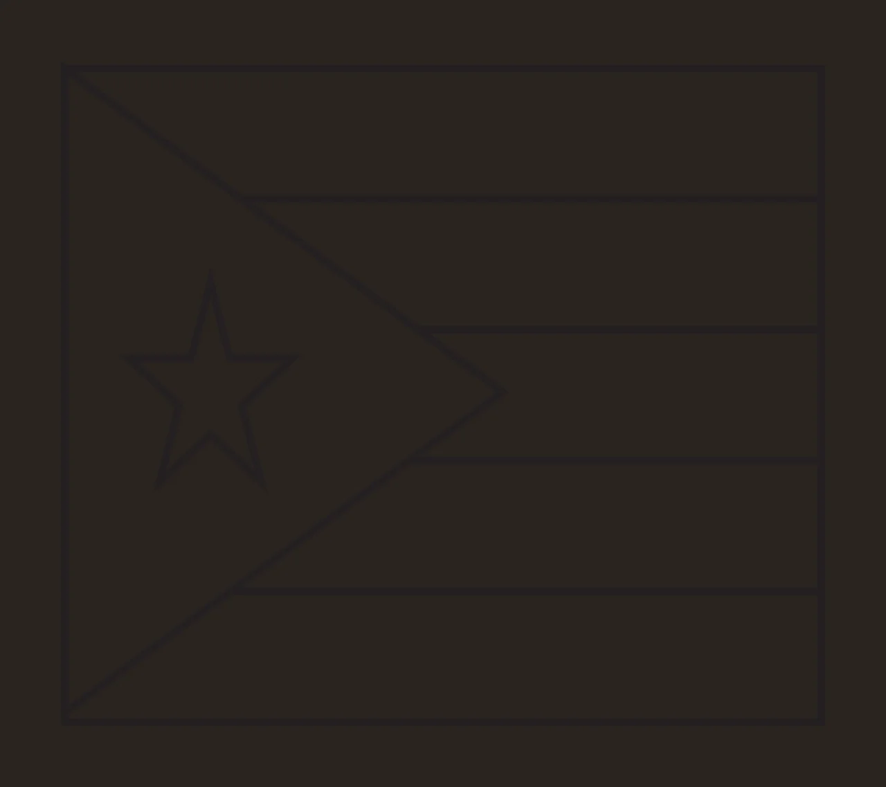 Line Drawing Of Striped Flag outlined star stripe black white contrast preview thumbnail