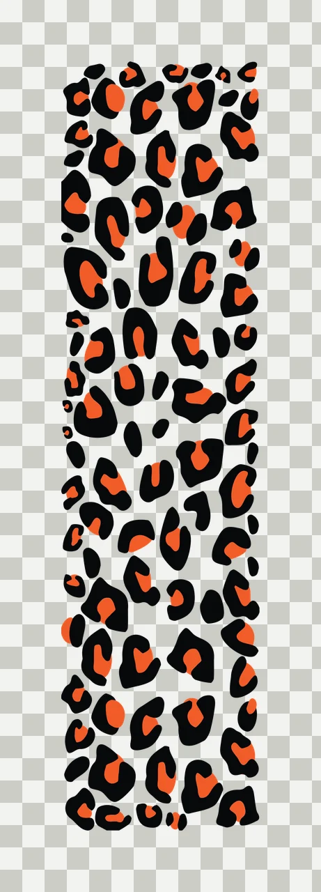 Leopard Print Spot Pattern Silhouette patterned abstract black transparency and detail preview thumbnail