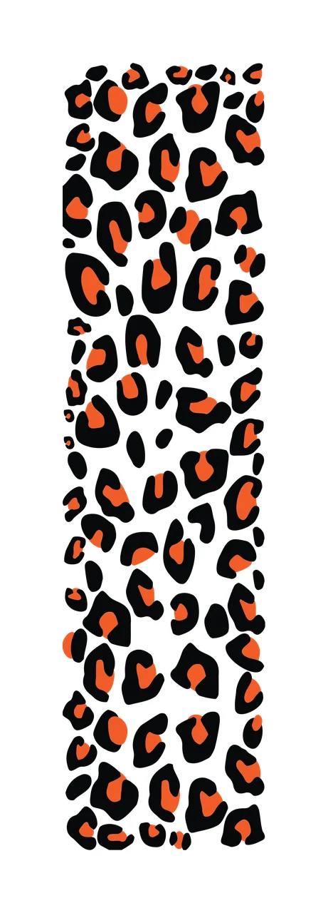 Leopard Print Spot Pattern Silhouette patterned abstract black