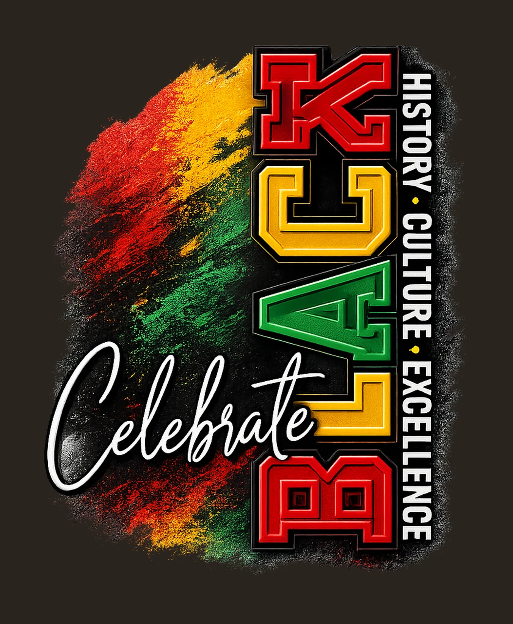 Celebrate Black Culture African Heritage Design Black contrast preview thumbnail