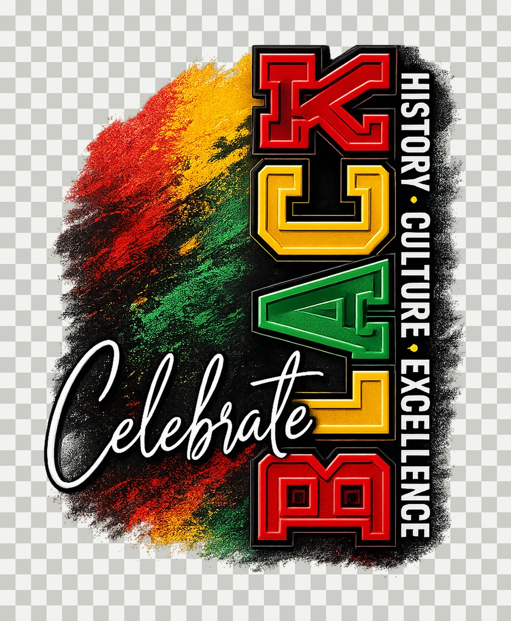 Celebrate Black Culture African Heritage Design Black transparency and detail preview thumbnail