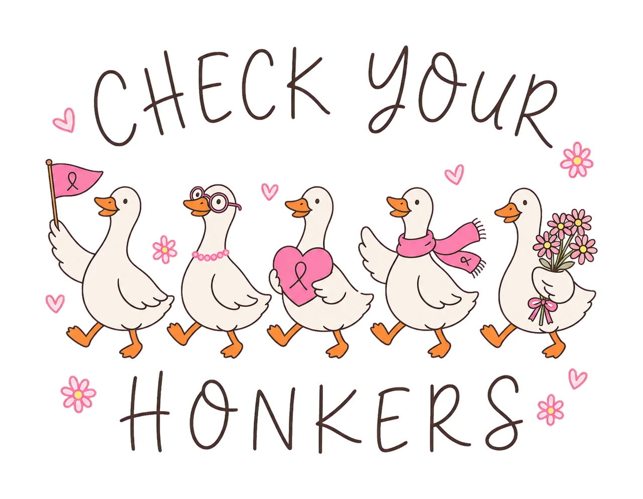 Funny Goose Breast Cancer Awareness Breast Variation A