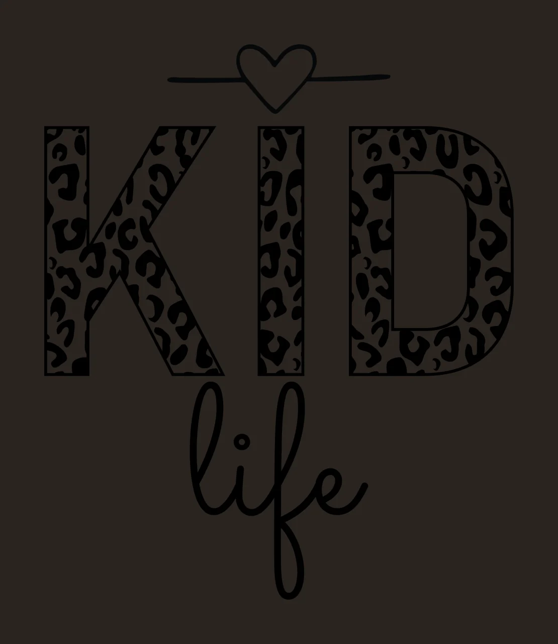 Kid Life Animal Print Graphic Text and heart Decorating Decorative contrast preview thumbnail