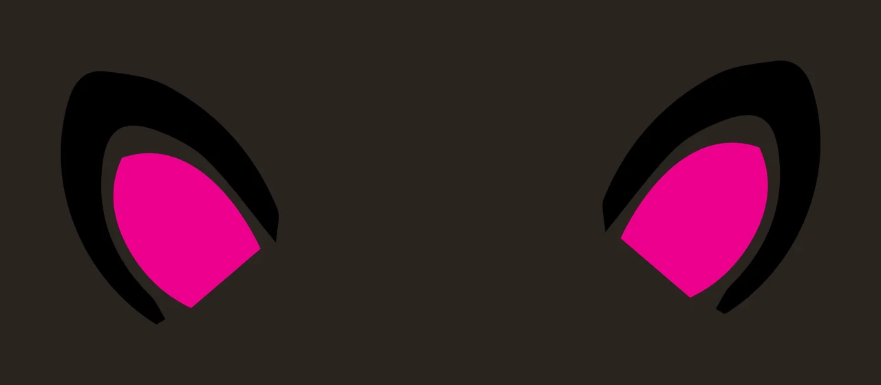 Pair Of Black Ear Shapes ears curved line minimalist white contrast preview thumbnail