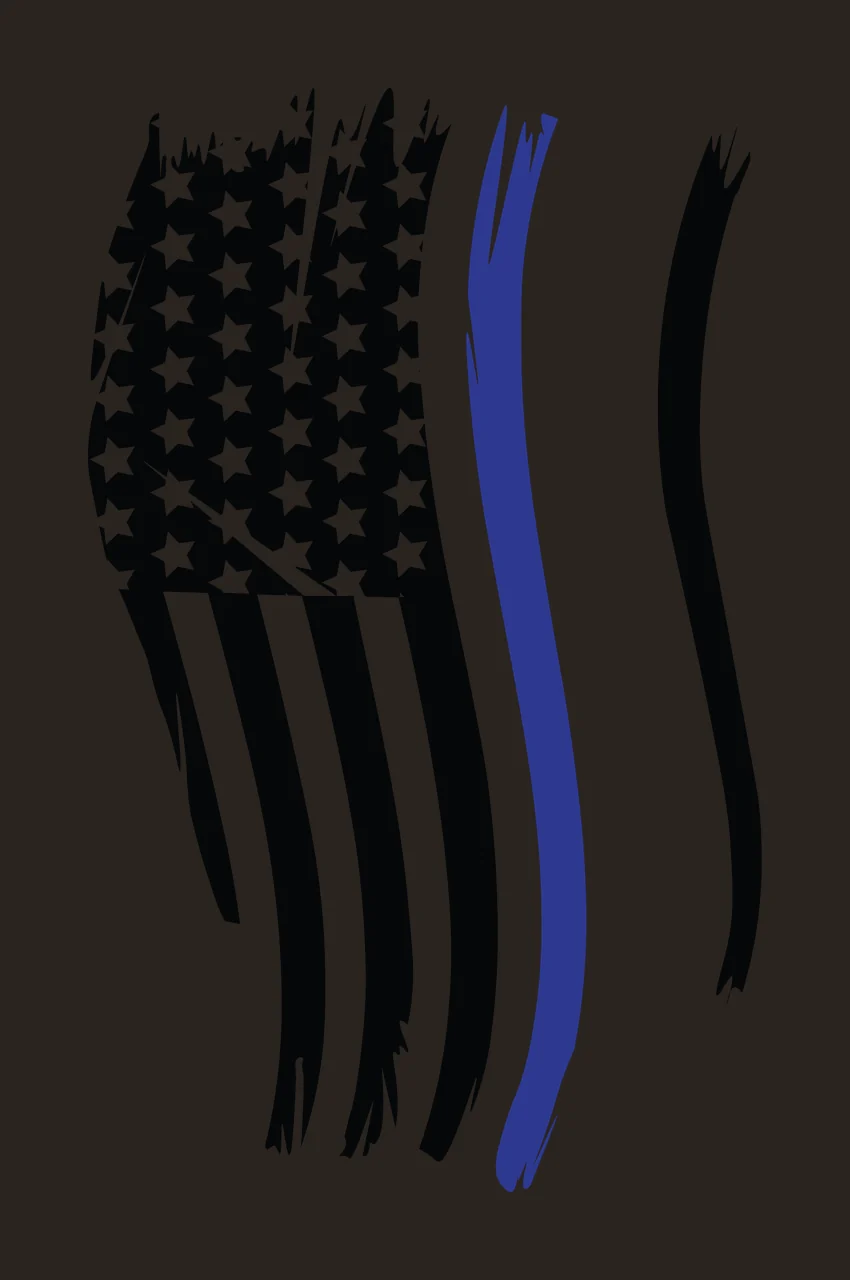 Flag Vertical Pattern With Stars And Curved Torn stripes edges contrast preview thumbnail