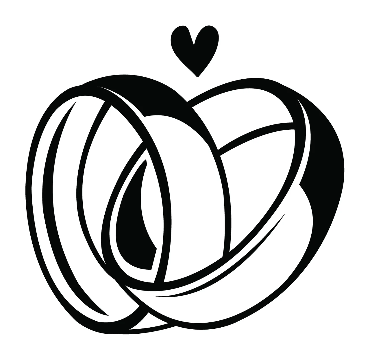 Wedding Rings Intertwining With Jewelry And Love