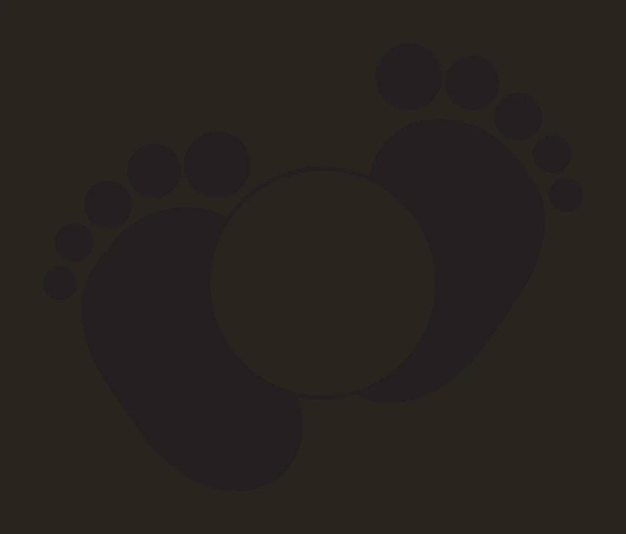 Feet Pair Of Baby Footprints Surrounding A Large positioned contrast preview thumbnail