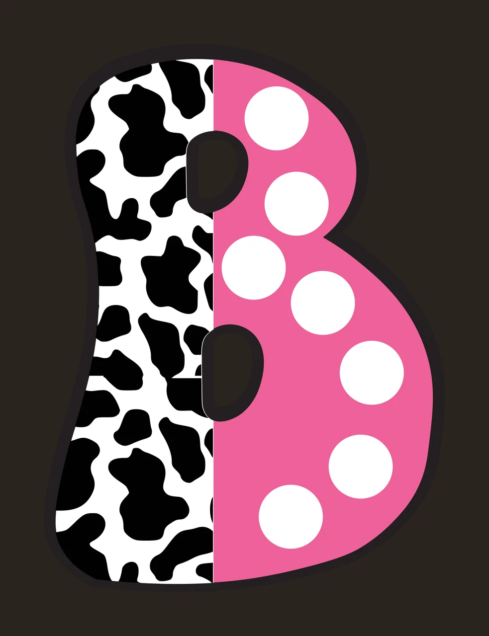 Half Cow Bright Font Dalmatian Race Doodle Leopard Character 12 racing contrast preview thumbnail