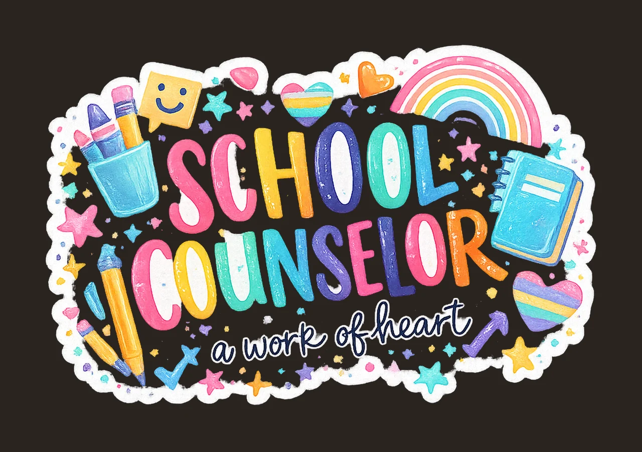School Counselor Sublimation Design Counselor Shirt Design contrast preview thumbnail