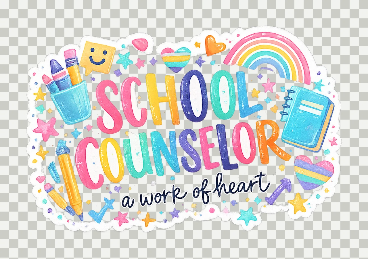 School Counselor Sublimation Design Counselor Shirt Design transparency and detail preview thumbnail