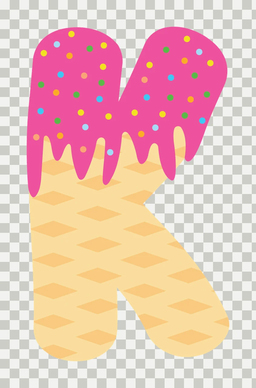 Ice Cream Font Character 01 scalable logo design icon transparency and detail preview thumbnail