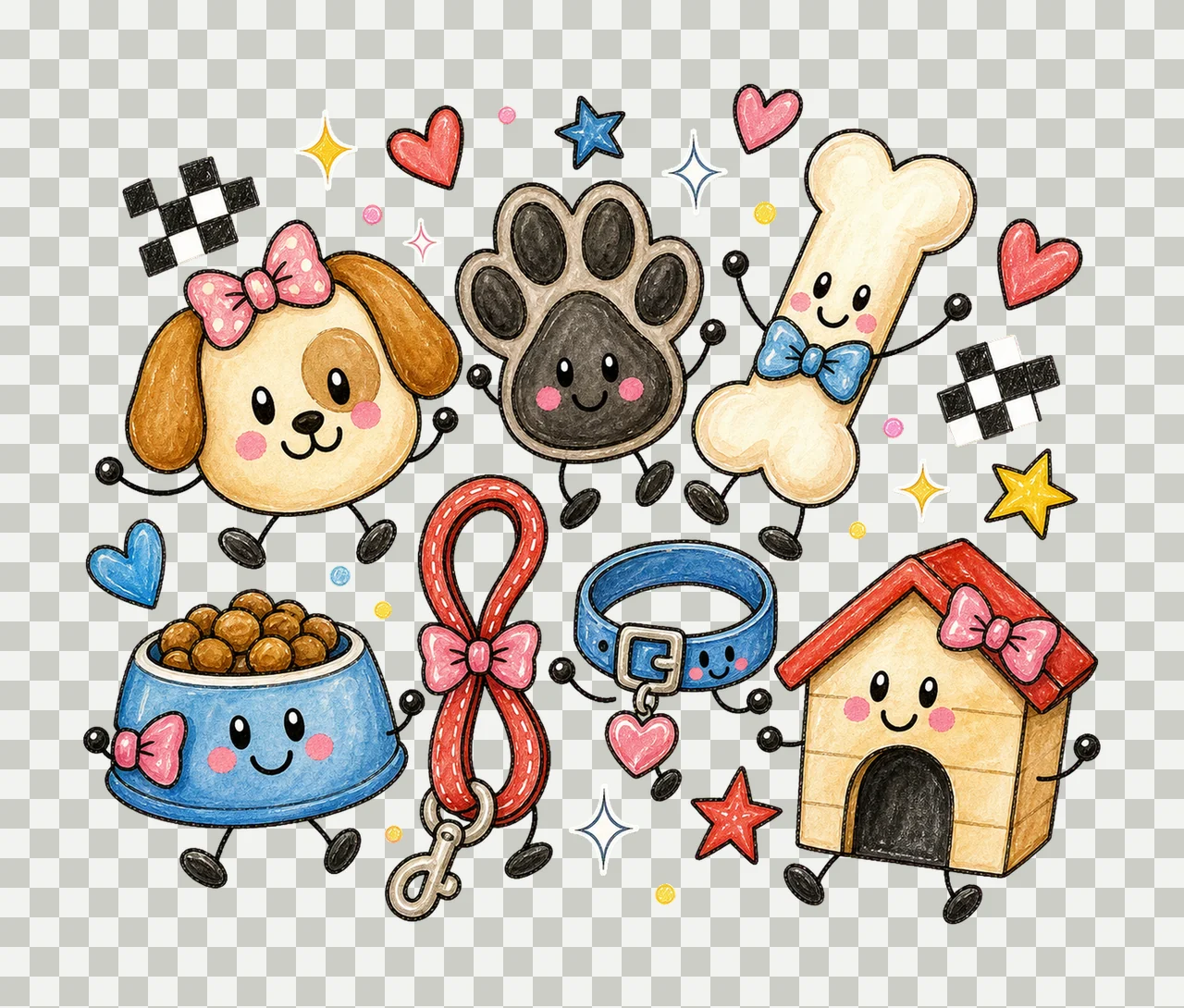 dog lover national dog day 04 cozy crayon sublimation transparency and detail preview thumbnail