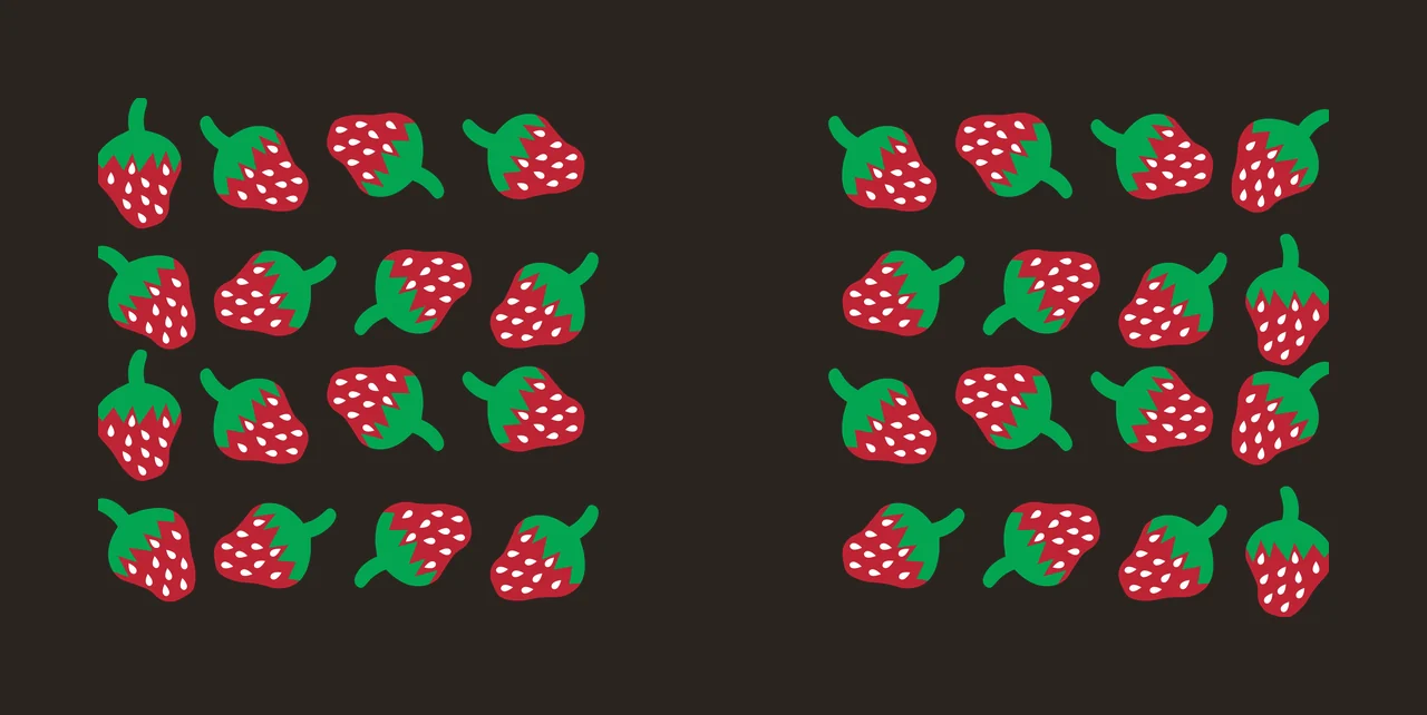 Can Glass Wrap Pattern Of Repeated Simple Fruit leaves stems contrast preview thumbnail