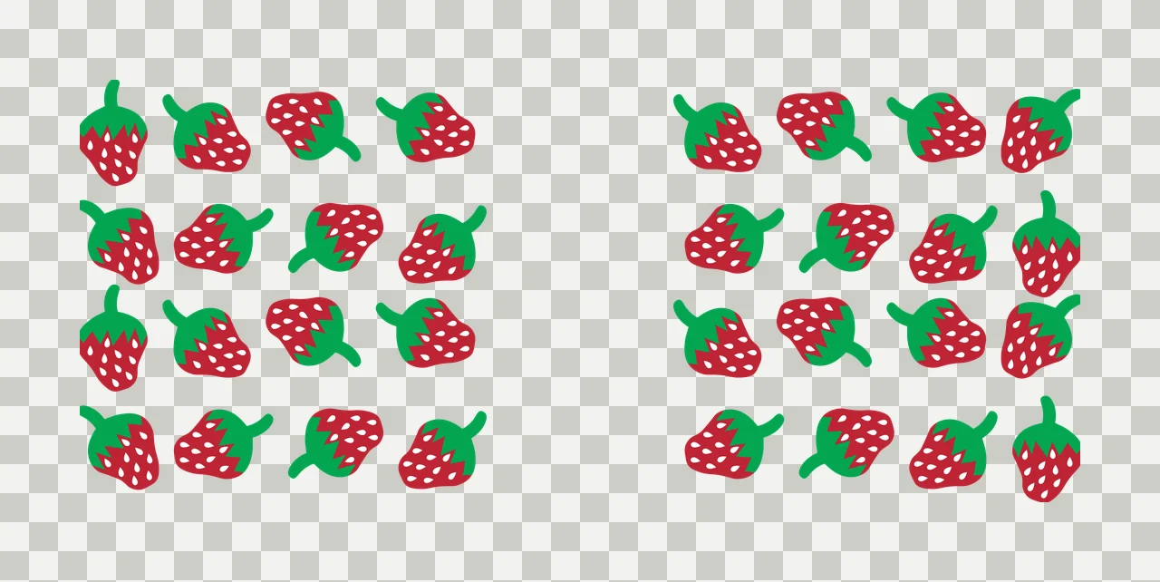 Can Glass Wrap Pattern Of Repeated Simple Fruit leaves stems transparency and detail preview thumbnail