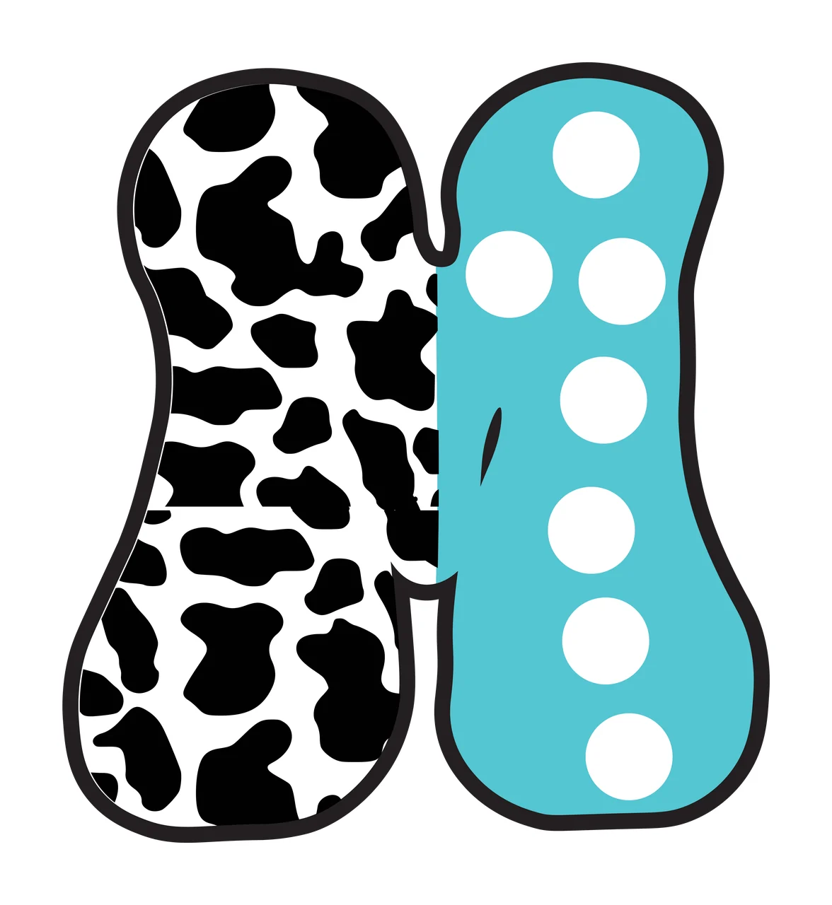 Half Cow Bright Font Dalmatian Race Doodle Leopard Character 05 racing